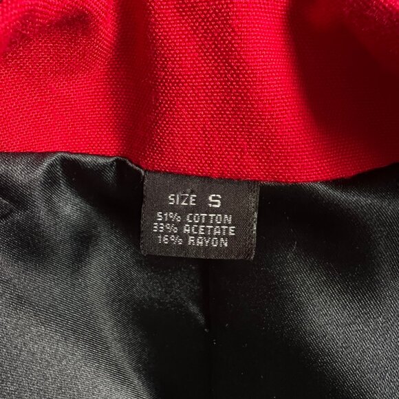 Vintage Embroidered Floral Blazer Jacket Coat Cropped Boho Chic Hippie Bohemian - Picture 5 of 7